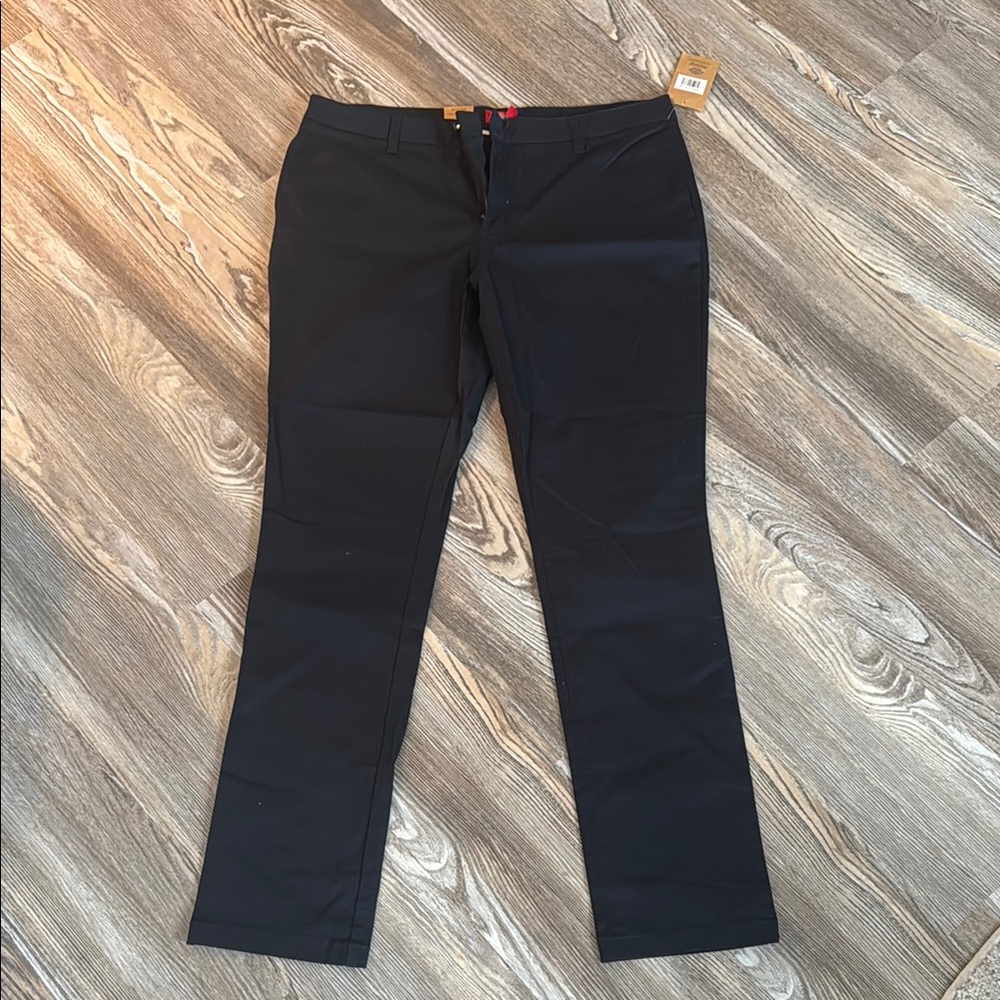 Dickies Navy Blue Straight Leg Pants Skinny